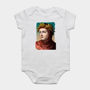 Italian Writer Giovanni Boccaccio illustration Baby Bodysuit